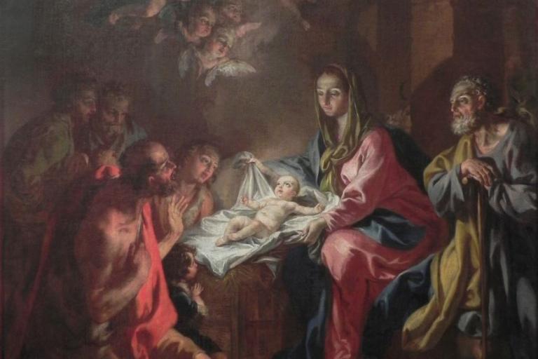 Adorazione dei Pastori dopo il restauro