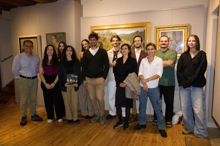 I partecipanti al concorso con il curatore Gabriele Garbolino Rù