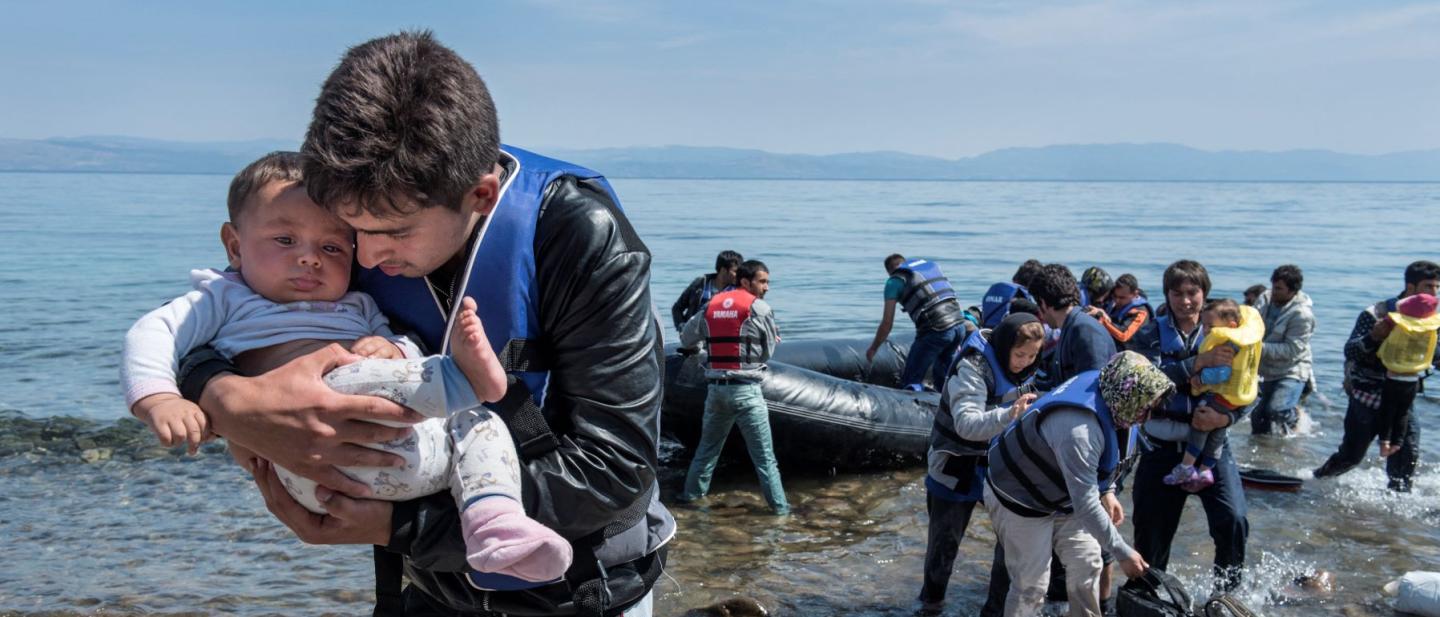 Sbarco di migranti in Grecia