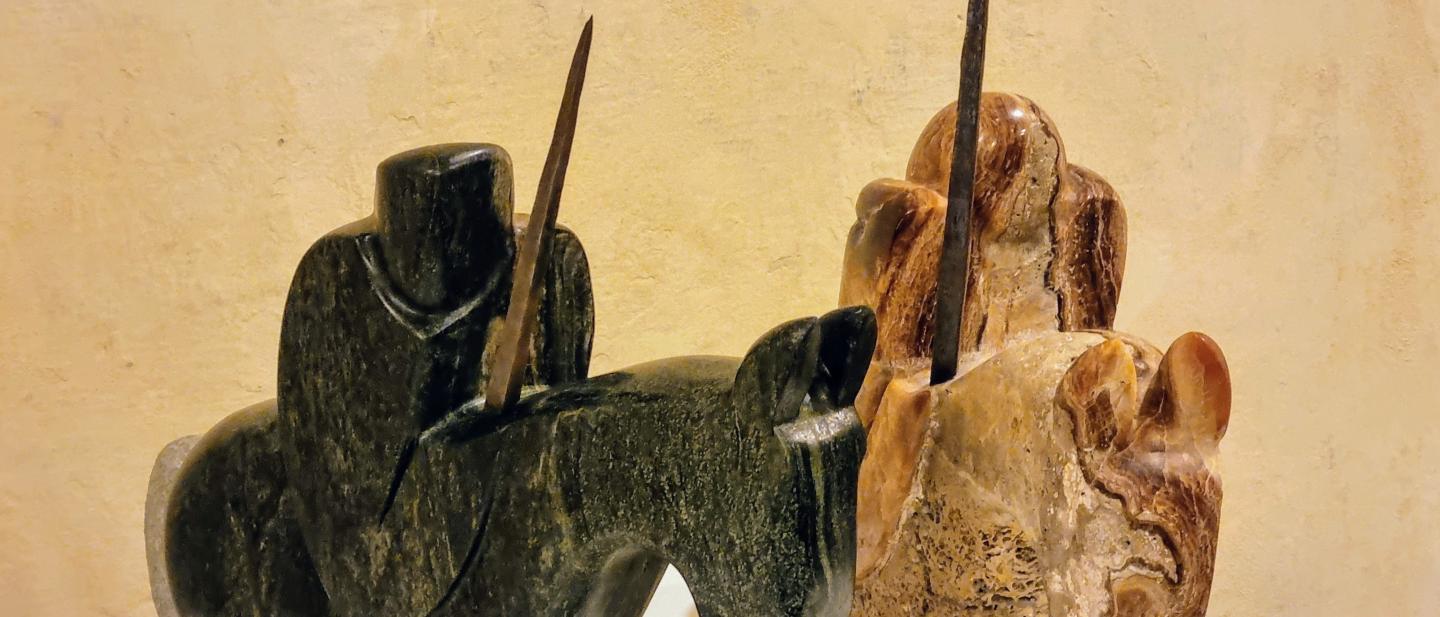 Sculture "Cavalieri delle Nevi"  di Donato Savin
