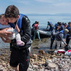 Sbarco di migranti in Grecia