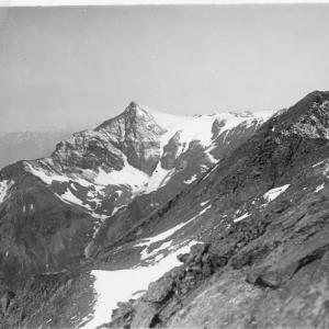 Foto in bianco e nero del monte Rocciamelone