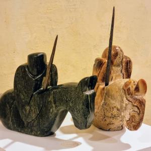 Sculture "Cavalieri delle Nevi"  di Donato Savin